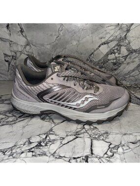 Saucony Women's 9.5W Excursion TR15 Smoke/Fog Trail Running Shoes S10669-17